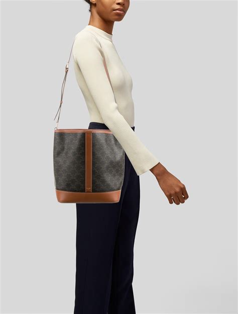 celine medium.bucket bag|celine triomphe bucket bag medium.